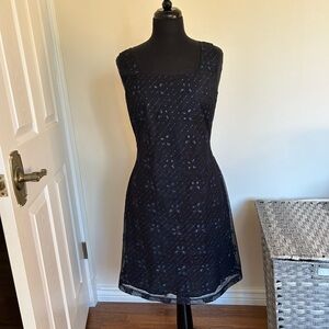 Jax fit and flare sleeveless black dress ,Size 8